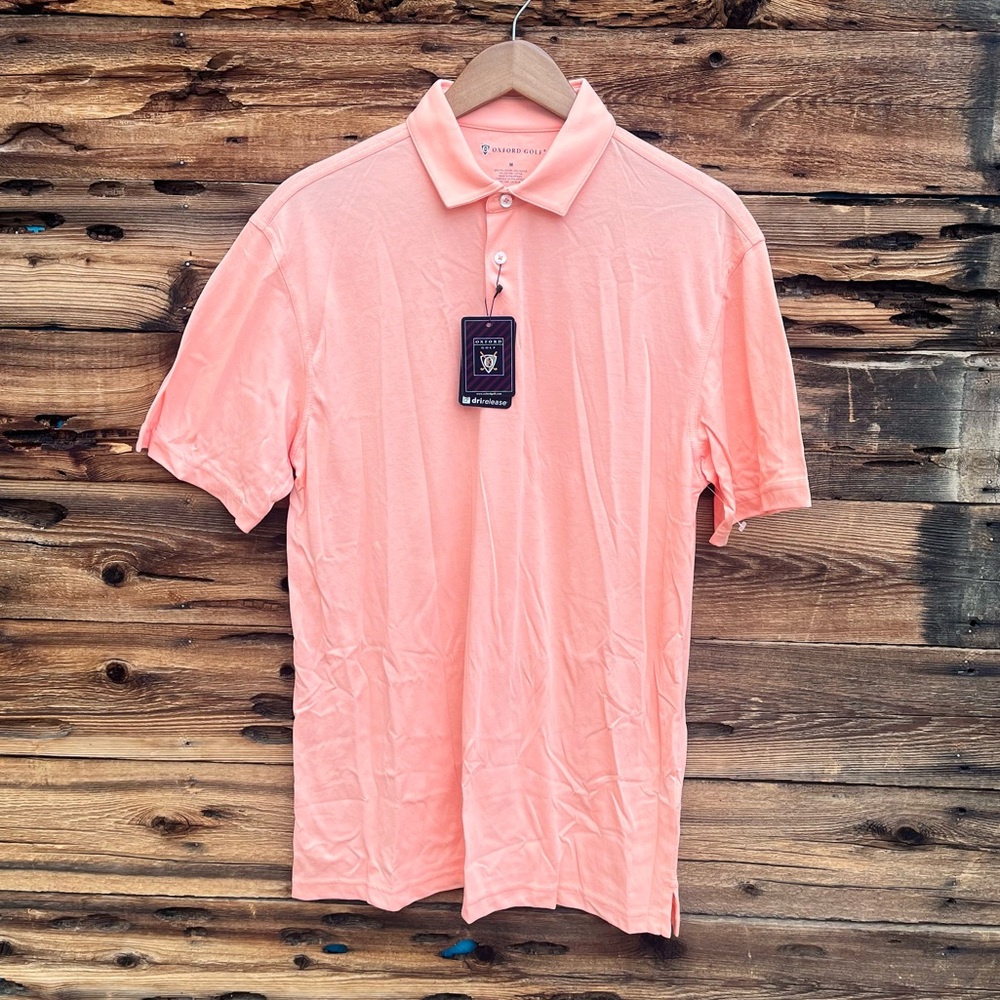 OXFORD GOLF | NWT Light Orange Polo Shirt M